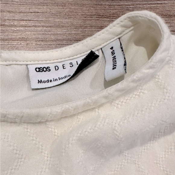 ASOS Design Broderie Crochet Bodice Maxi Bohemian Dress Size 4 - Picture 9 of 11